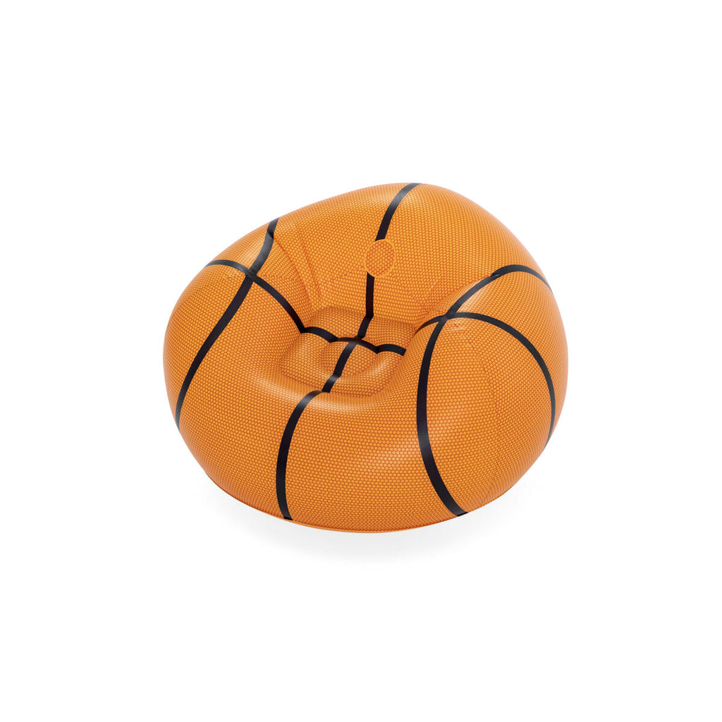 Bestway Riesiger Aufblasbarer Basketball-Sessel 114X112X66 Cm +6 Jahre Innen- Und Garten 75103