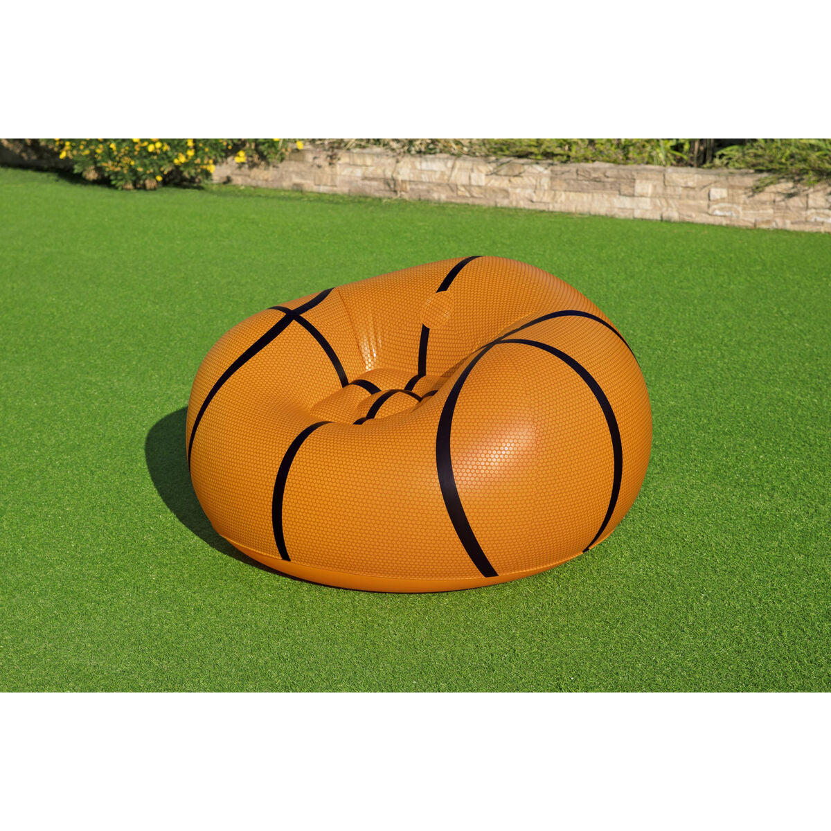 Bestway Riesiger Aufblasbarer Basketball-Sessel 114X112X66 Cm +6 Jahre Innen- Und Garten 75103