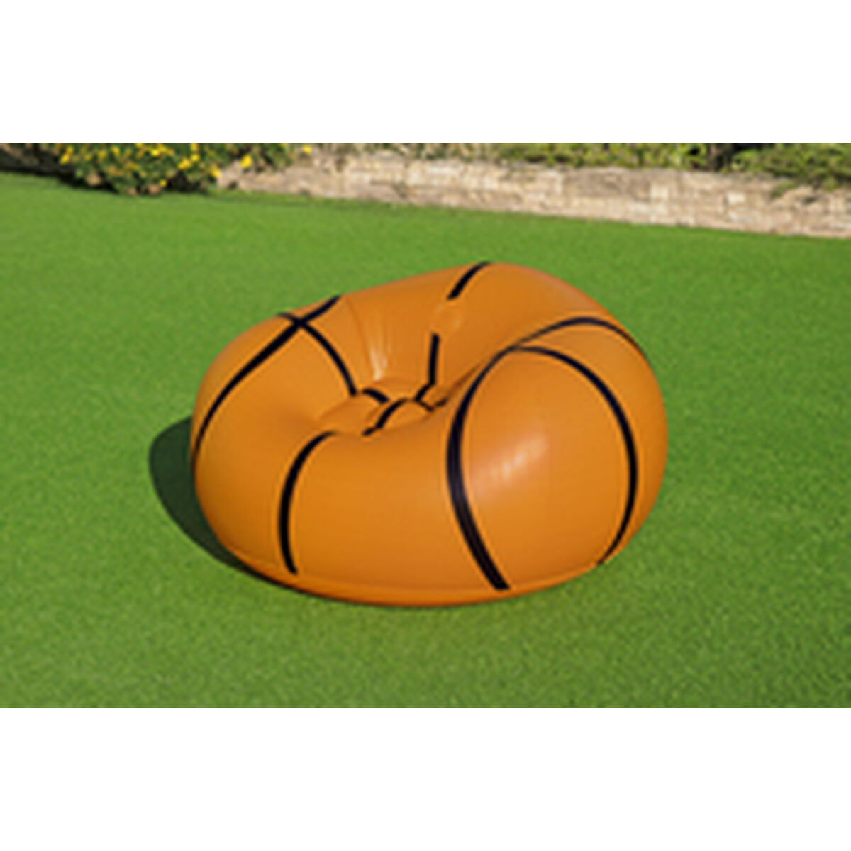 Bestway Riesiger Aufblasbarer Basketball-Sessel 114X112X66 Cm +6 Jahre Innen- Und Garten 75103