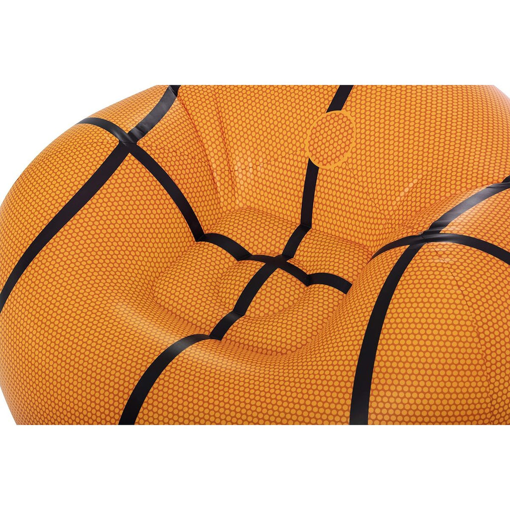 Bestway Riesiger Aufblasbarer Basketball-Sessel 114X112X66 Cm +6 Jahre Innen- Und Garten 75103