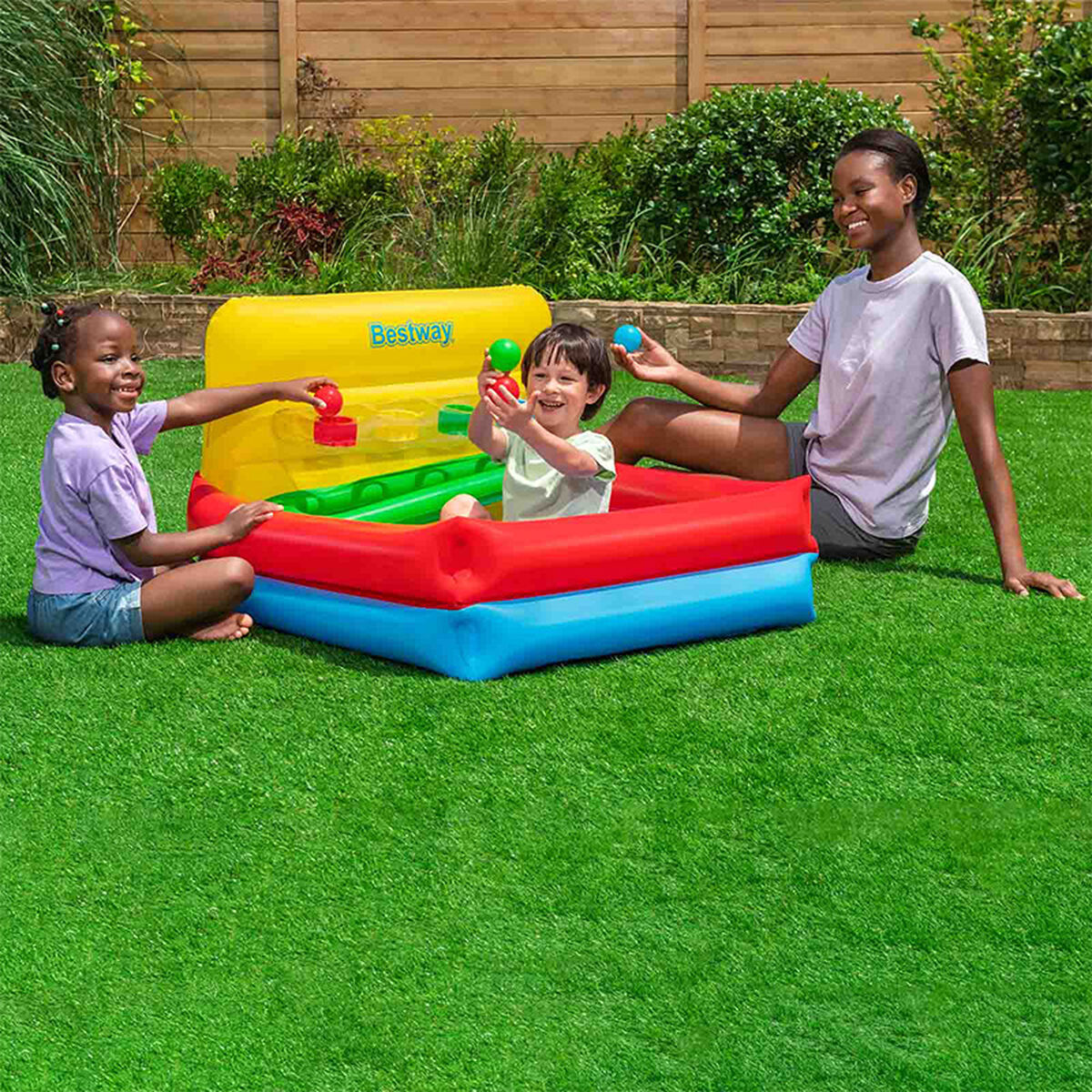 Bestway Kinderpool Aufblasbar Spiel Mit Bällen 104X94X61 Cm +2 Jahre Garten 52546