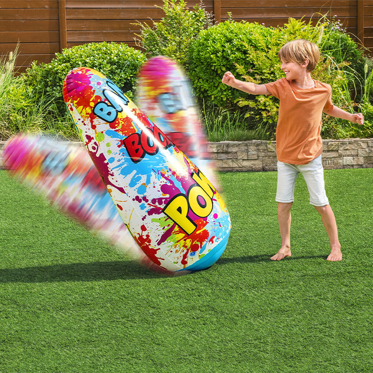 Bestway Aufblasbarer Comic Boxsack 119 Cm +3 Jahre Innen- Und Garten 52630