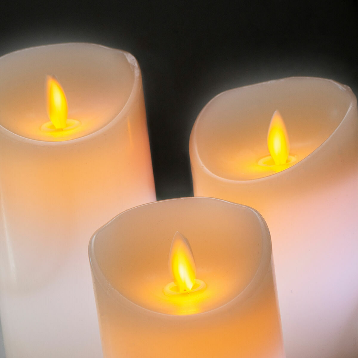 Innovagoods Mehrfarbige Led-Kerzen Flammeneffekt Mit Fernbedienung Lendles Innovagoods 3 Stück