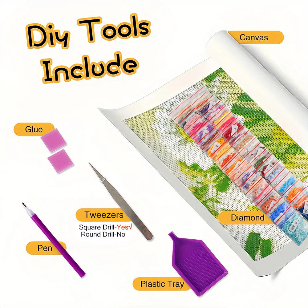 Diamond Painting Segelboot – 5D DIY Diamantmalerei, runde & eckige Steine, Geschenkidee