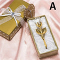 Kristall-Rose Dekofigur – Glas-Blume als Geschenk & Hochzeitsdeko