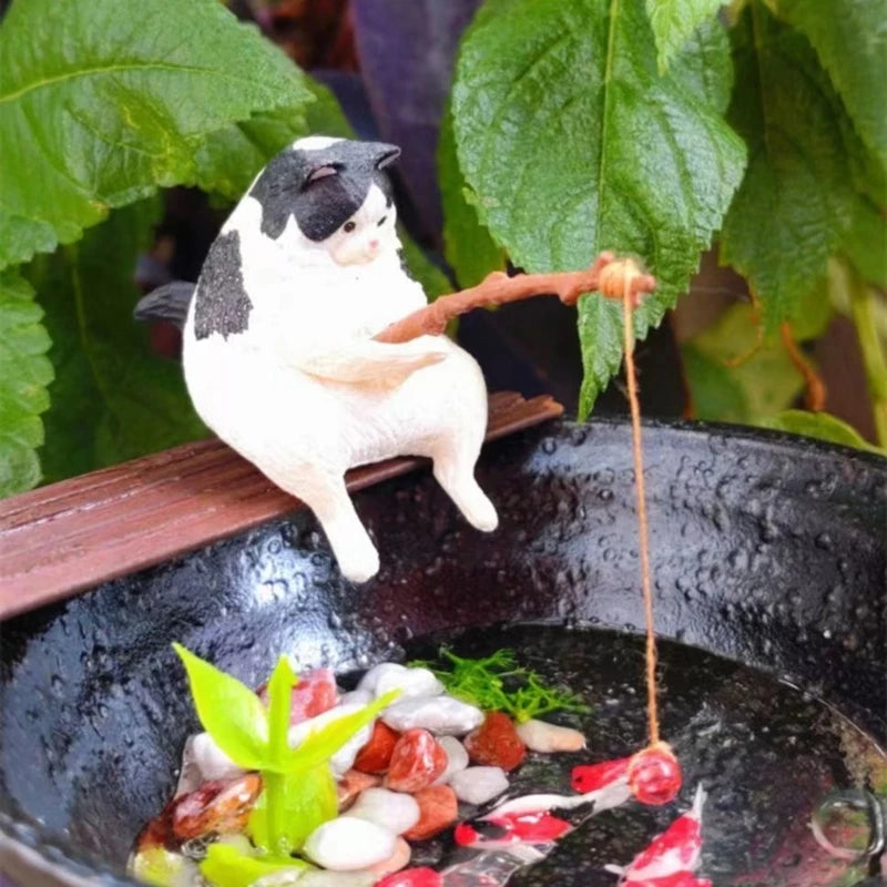 Aquarium Angelfigur aus Harz – Dekorative Fischerornamente für Aquarium & Zuhause