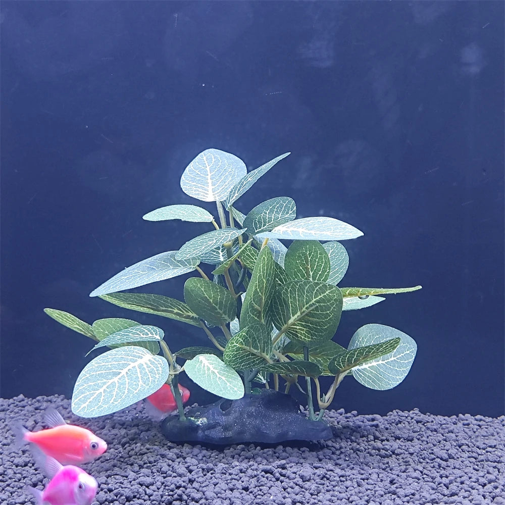Aquarium Kunstpflanze – Schildkrötenbaum mit Unterwasserpflanzen-Dekoration