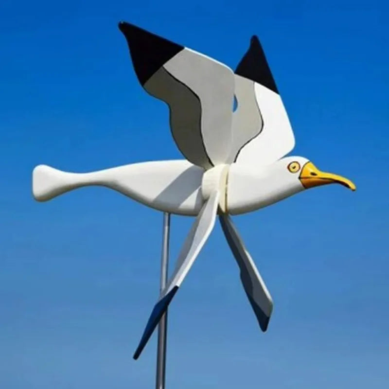 Möwe Windrad Gartendeko – Drehende Vogelfigur für Garten & Terrasse