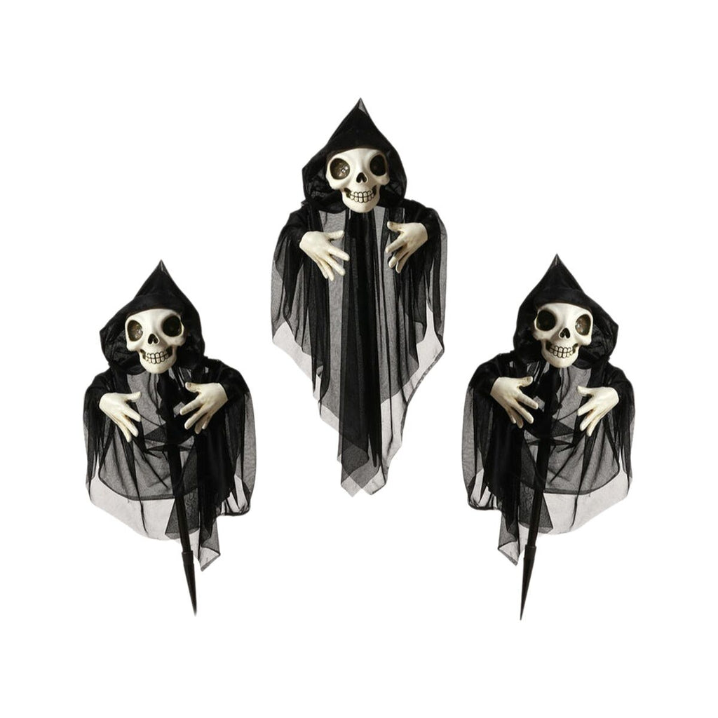 Bigbuy Carnival Halloween-Dekoration Skelett 130 X 10 X 60 Cm (3 Stücke) (3 Stück)