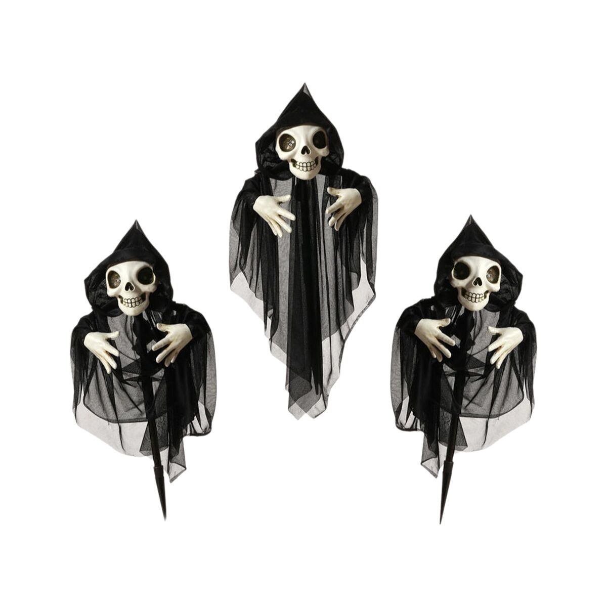 Bigbuy Carnival Halloween-Dekoration Skelett 130 X 10 X 60 Cm (3 Stücke) (3 Stück)