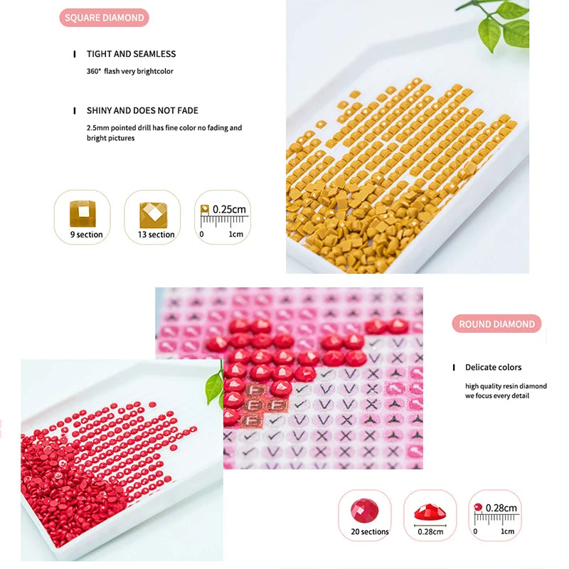 Diamond Painting Kit Meereslandschaft – DIY Diamant-Mosaikbild mit Boot & Ozean-Motiv