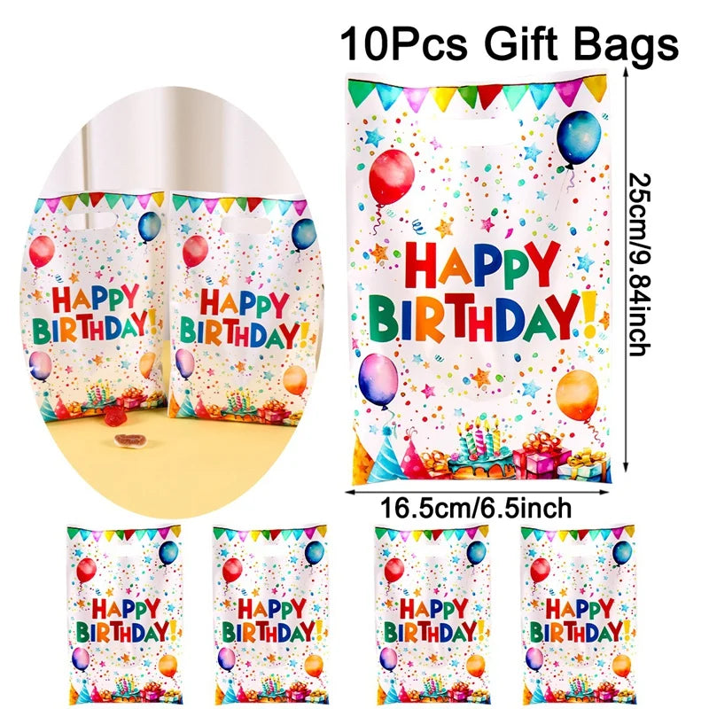Geburtstags-Geschenktüten mit Ballonmotiv – Partytüten für Kinder & Erwachsene (10/20/50 Stück)