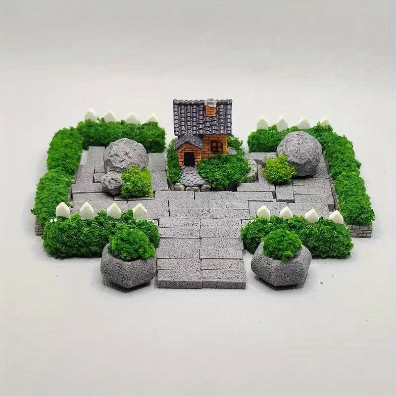 Miniatur-Gartenzubehör-Set 30-teilig – Mikro-Landschaftsdeko, DIY Bastelset