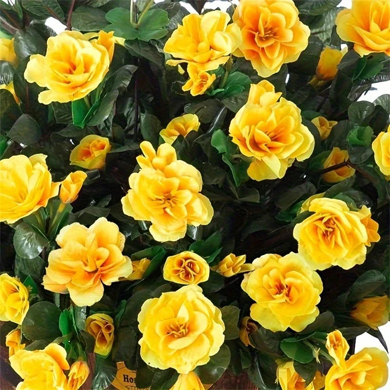 Kunstblumen Azalee – UV-bestandiger Seidenstrauch fur Garten und Heimdeko
