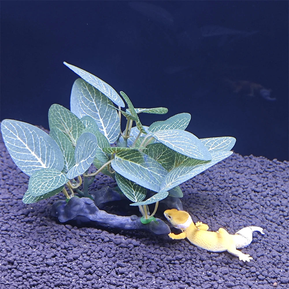 Aquarium Kunstpflanze – Schildkrötenbaum mit Unterwasserpflanzen-Dekoration