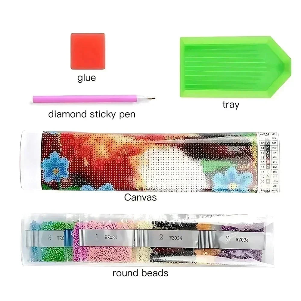 Diamond Painting Meeresschildkröte – 5D DIY Diamant-Malerei Set mit runden Steinen