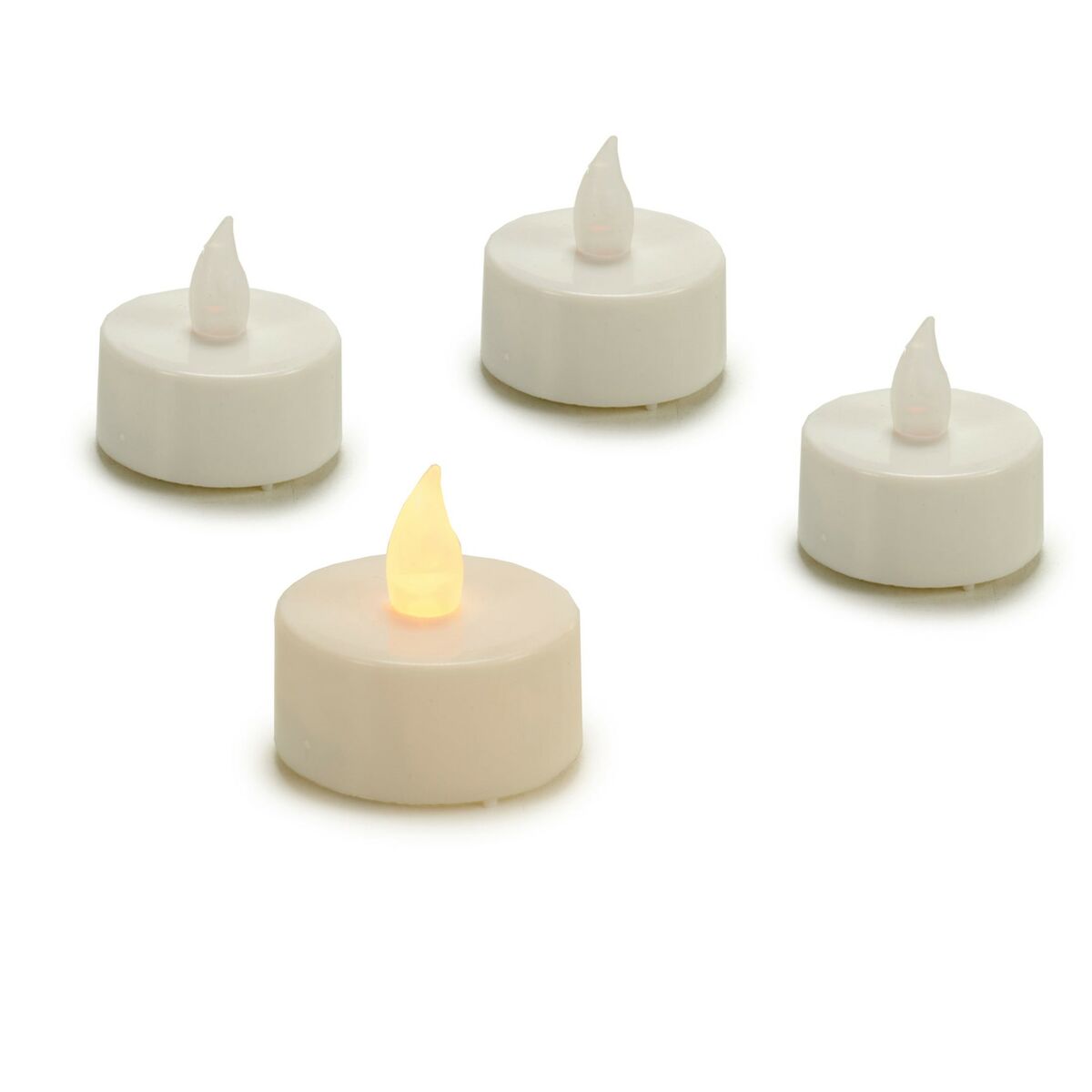 Gift Decor Kerzen-Set Gift Decor Weiß 4 X 4 X 3,7 Cm 13,5 X 17 X 4 Cm Led (12 Stück)
