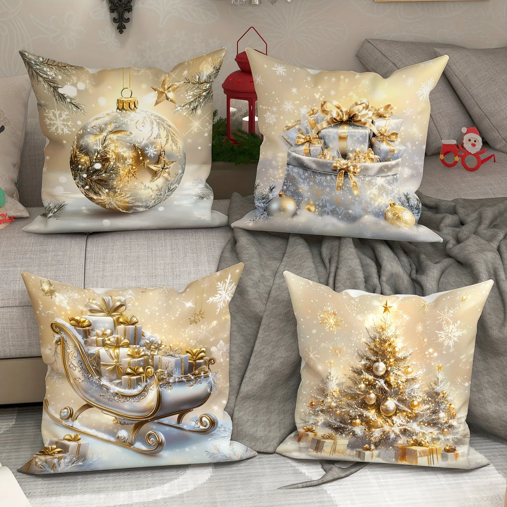 Weihnachtlicher Kissenbezug – Festliches Design für Sofa & Wohnzimmer