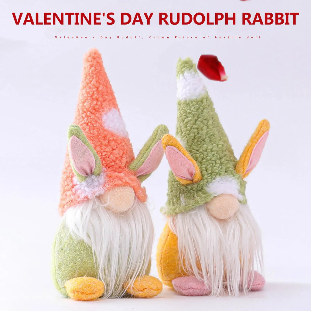 Oster-Hase Gnome Puppe gesichtslos – Handgemachte Frühlingsdeko | 3 Farben