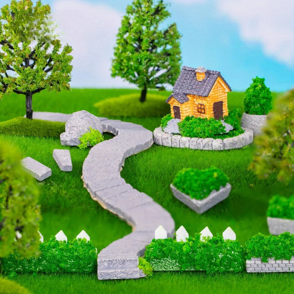 Miniatur-Gartenzubehör-Set 30-teilig – Mikro-Landschaftsdeko, DIY Bastelset