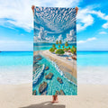Strandtuch Meeresstern – Schnelltrocknend & Saugstark, 150x75 cm / 180x90 cm