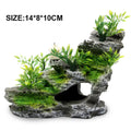 Resin-Felslandschaft mit Fischhöhle – Aquarium Deko | 14 × 8 × 10 cm
