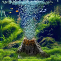 Aquarium Vulkan Luftstein Dekoration - Bubble Aerator mit Belüftungsstein