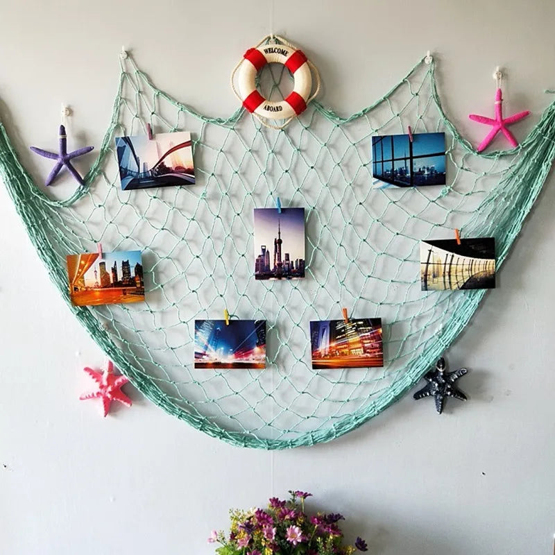 Dekoratives Fischernetz Wanddeko – 100x200 cm im Maritimen Stil