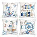 Maritimer Kissenbezug – Küsten & Ozean Design | 40x40 bis 60x60 cm