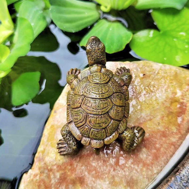 Mini-Schildkröten-Figur für Aquarium, Feengarten und Heimdekoration