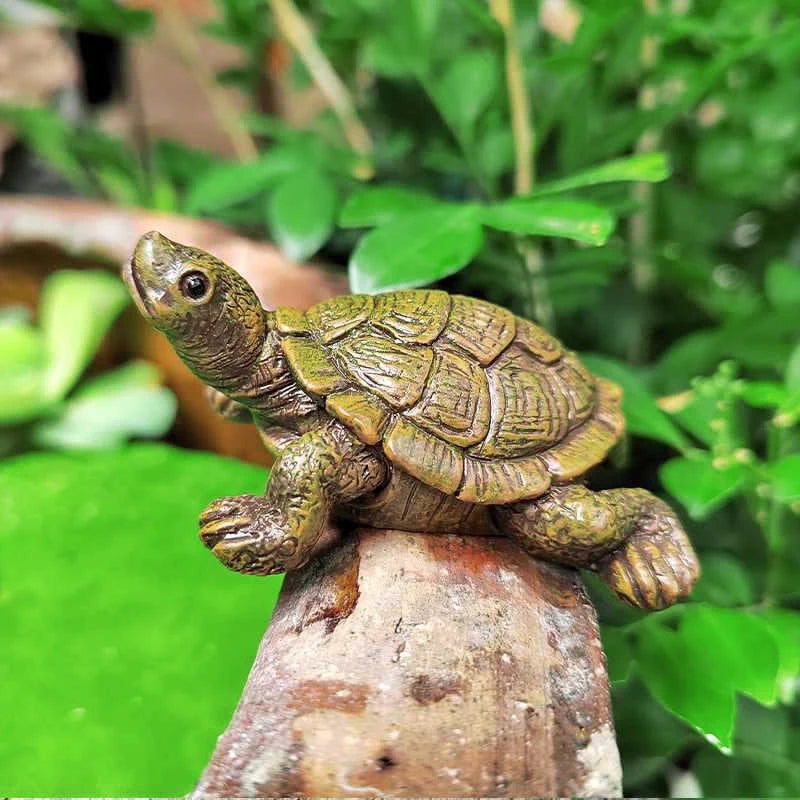 Mini-Schildkröten-Figur für Aquarium, Feengarten und Heimdekoration