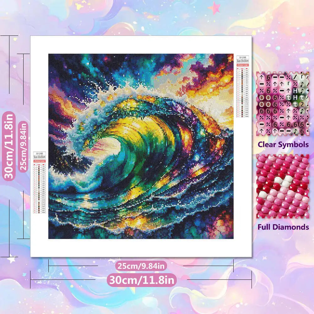 5D Diamond Painting Ozean – DIY Diamantbild Meer & Meereslandschaft