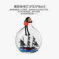 Schiff in der Flasche – Handgefertigte Glas-Dekoflasche mit Segelschiff