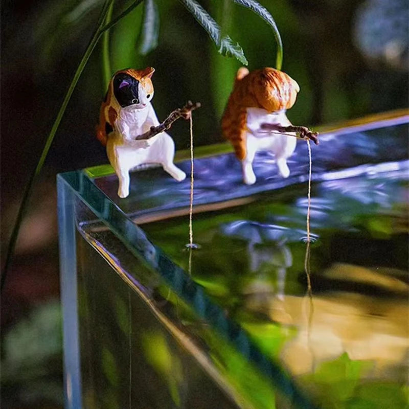 Aquarium Angelfigur aus Harz – Dekorative Fischerornamente für Aquarium & Zuhause