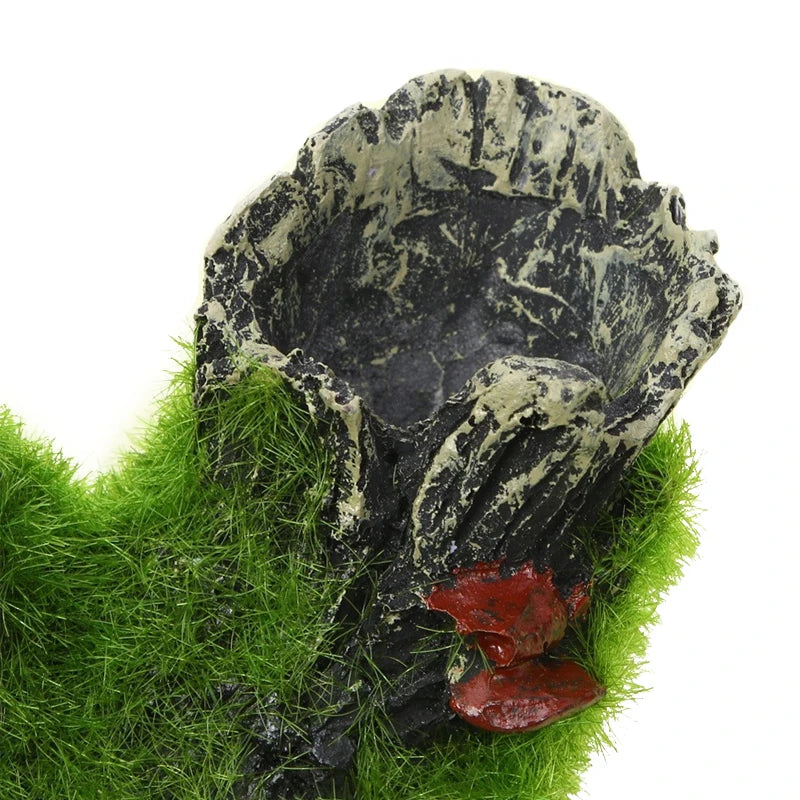 Aquarium Harz-Baumhöhle – Garnelen & Fisch Versteck, 16x10x7 cm, Aquariumdeko