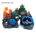 Aquarium Korallen-Deko aus Kunstharz – 12,5x10x7 cm, Süß- & Salzwasser, Fischsicher