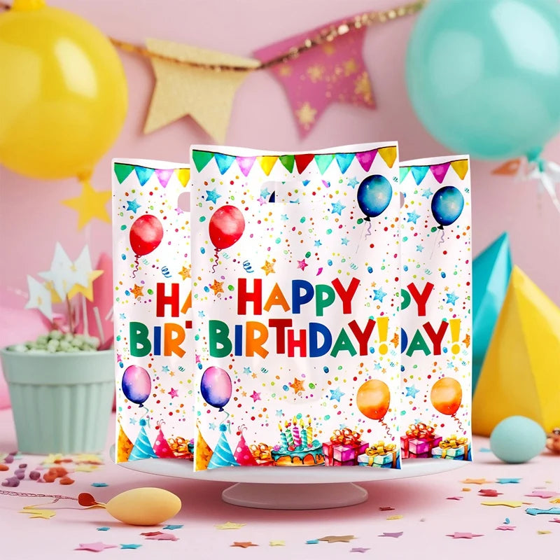 Geburtstags-Geschenktüten mit Ballonmotiv – Partytüten für Kinder & Erwachsene (10/20/50 Stück)
