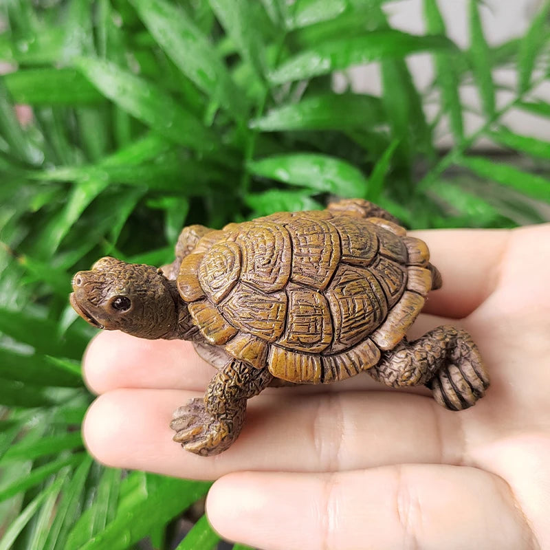 Mini-Schildkröten-Figur für Aquarium, Feengarten und Heimdekoration
