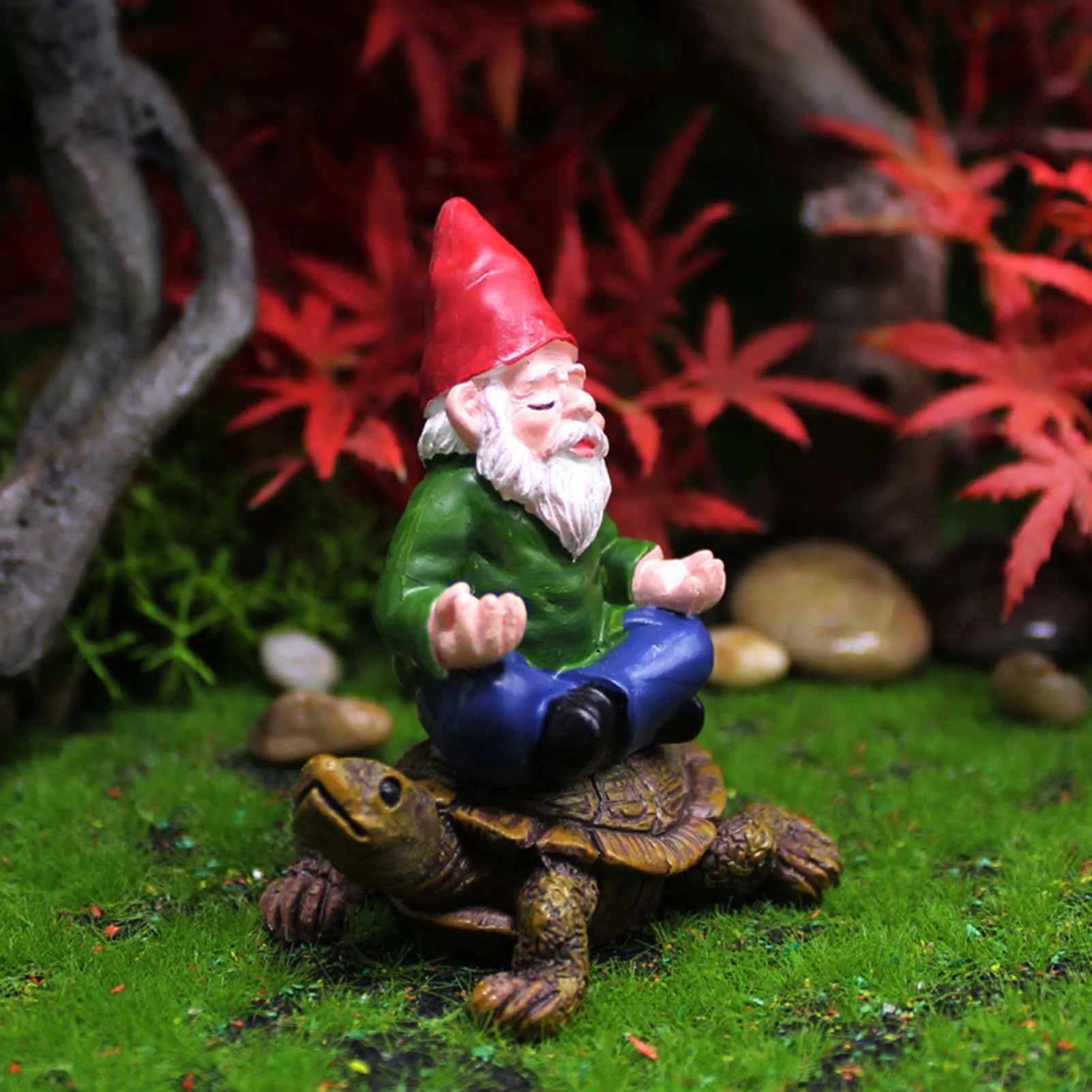 Garten-Gnom Figur Kunstharz – Handgemalt | 7 Motive | Garten & Wohndeko