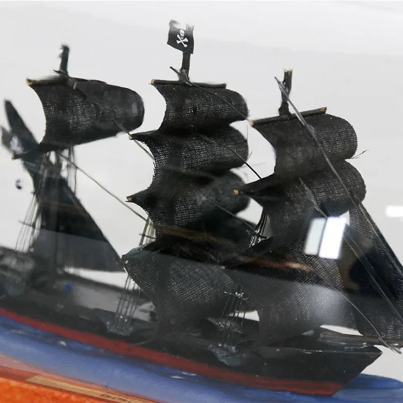 Schiff in der Flasche – Handgefertigte Glas-Dekoflasche mit Segelschiff