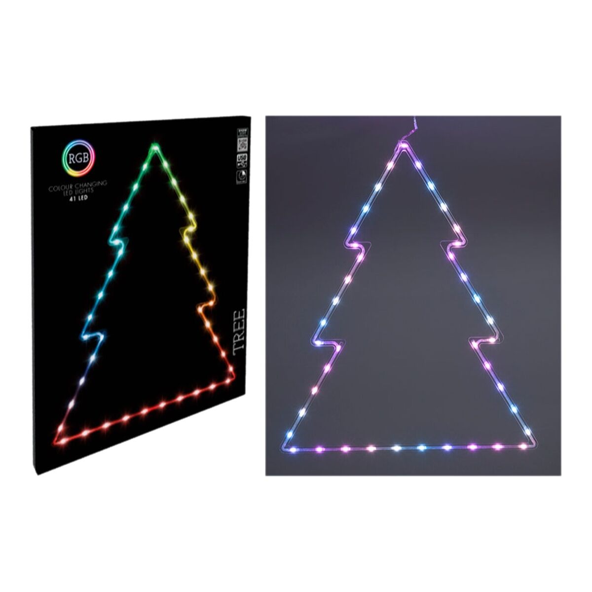 Basic & Co Leuchtende Dekoration Basic & Co Rgb Weihnachtsbaum 48 X 60 Cm