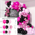 Ballon Girlanden Set 113-teilig – Sternballons für Geburtstag, Hochzeit & Party