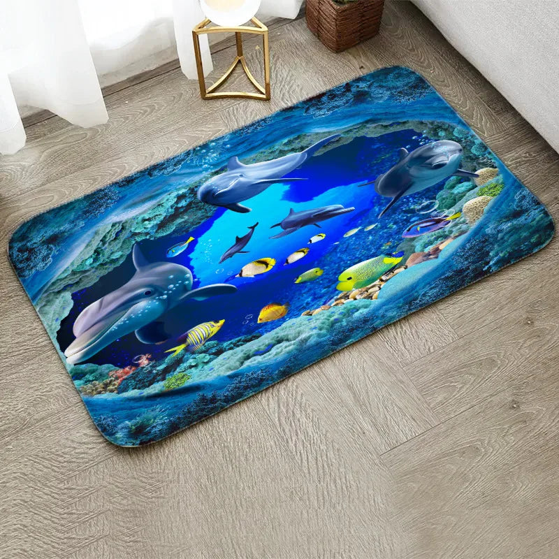 Maritime Fußmatte – Rutschfest & Waschbar, 10 Motive, 3 Größen (30x50 bis 50x80 cm)