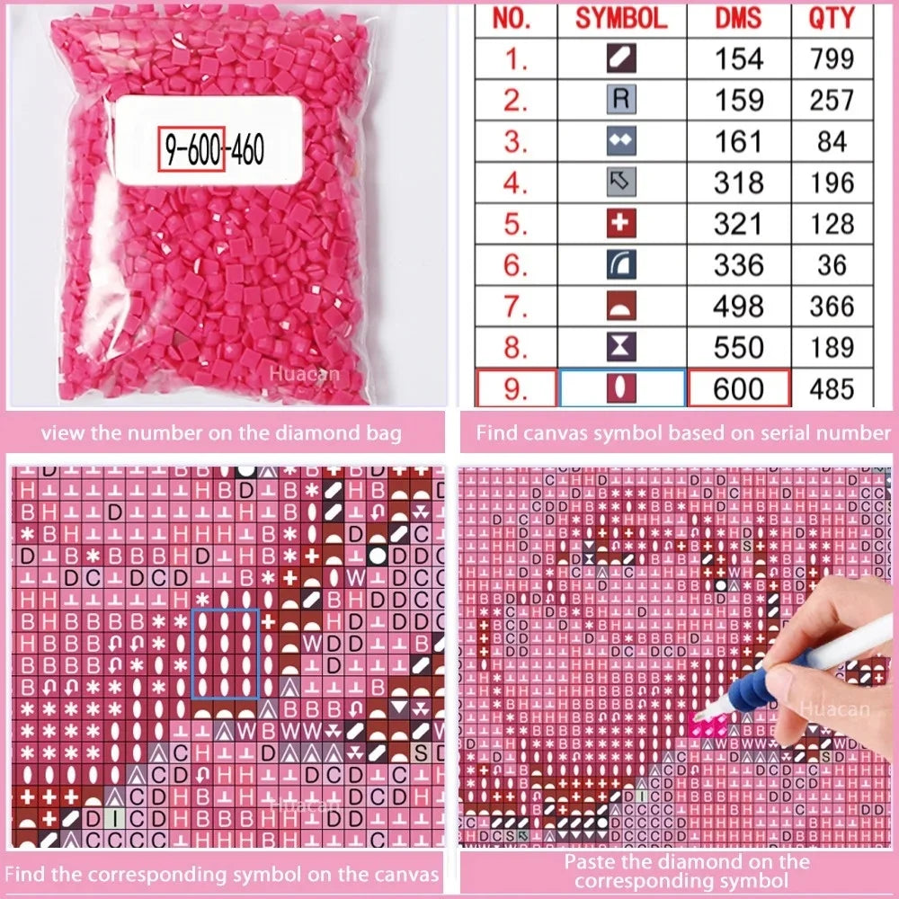 Diamond Painting Set Segelboot – 5D DIY Diamantmalerei Landschaft, verschiedene Groessen