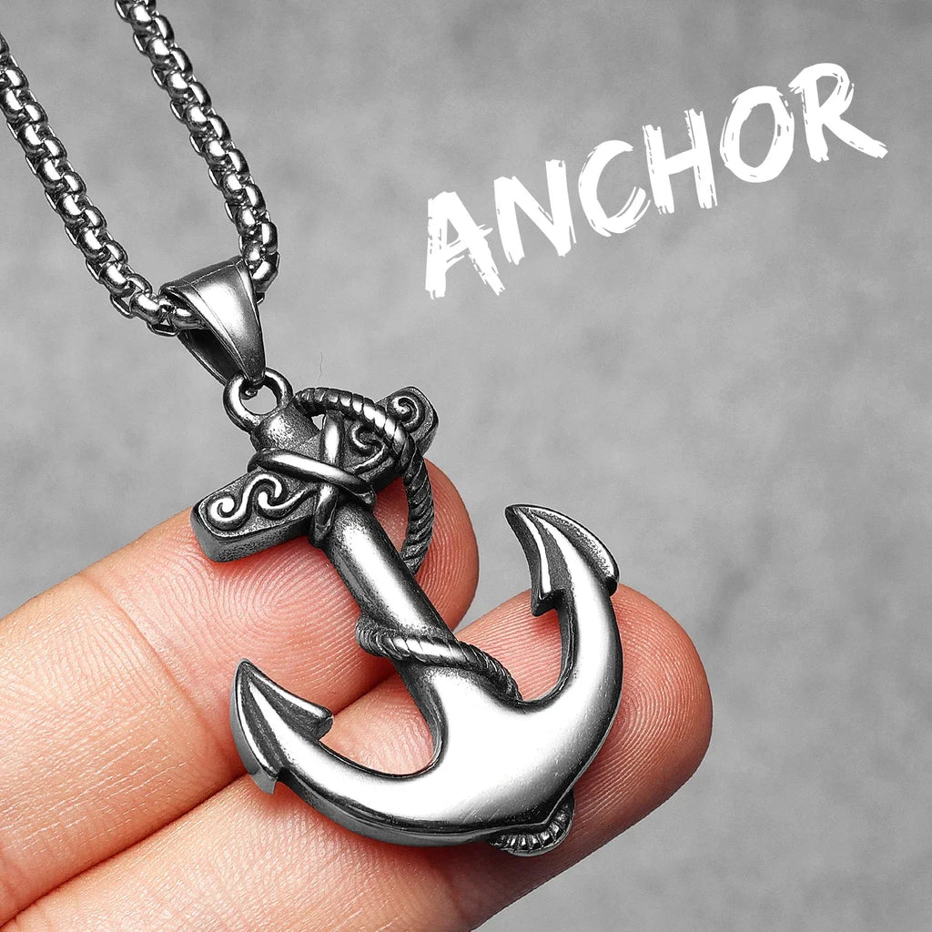 Anker-Anhänger Halskette aus Edelstahl – Maritimer Schmuck für Damen und Herren