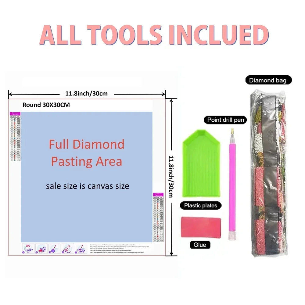 Diamond Painting Kit Anker – Maritimes 5D Diamant-Bild zum Selbstgestalten