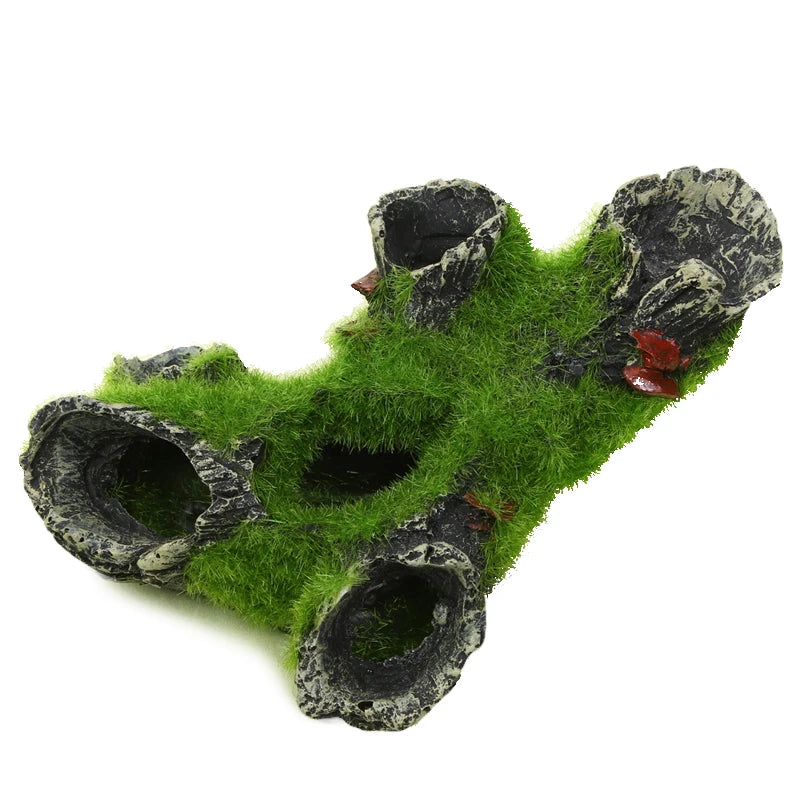 Aquarium Harz-Baumhöhle – Garnelen & Fisch Versteck, 16x10x7 cm, Aquariumdeko