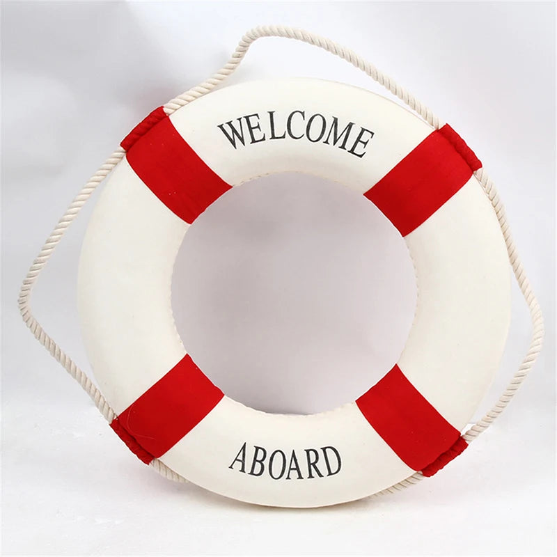 Rettungsring Wanddeko – Maritim, Blau oder Rot, 5 Größen (14–35 cm), Mediterrane Deko