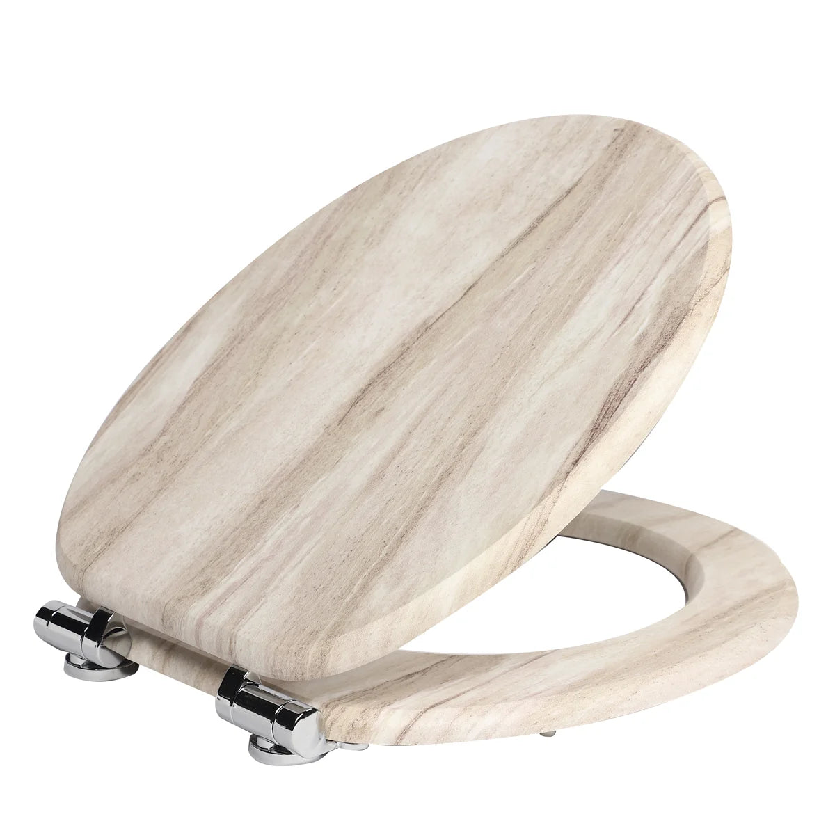 WC-Sitz mit Absenkautomatik – Holz Toilettendeckel mit bunten Motiven, universell passend