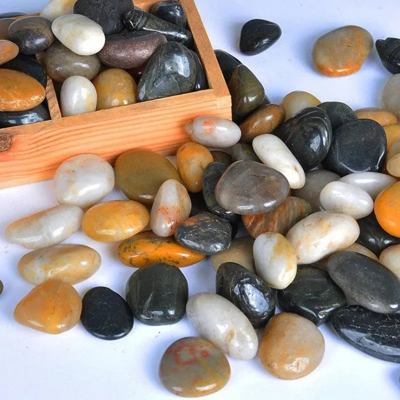 Bunte Natursteine für Aquarium & Deko – 250g oder 500g | Ø 3–5 cm